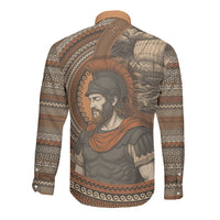 Ancient Greek Mythology Long Sleeve Button Shirt Odysseus King Of Ithaca