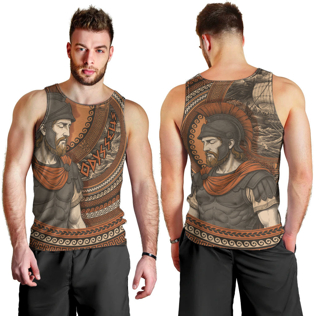 Ancient Greek Mythology Men Tank Top Odysseus King Of Ithaca
