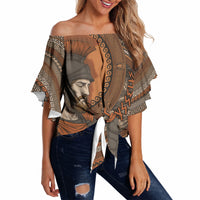 Ancient Greek Mythology Off Shoulder Wrap Waist Top Odysseus King Of Ithaca