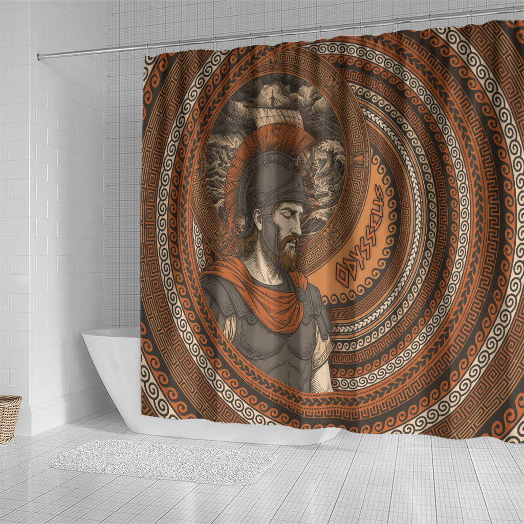 Ancient Greek Mythology Shower Curtain Odysseus King Of Ithaca