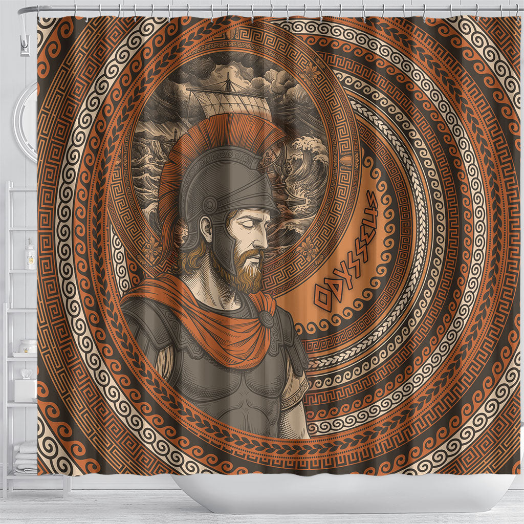 Ancient Greek Mythology Shower Curtain Odysseus King Of Ithaca