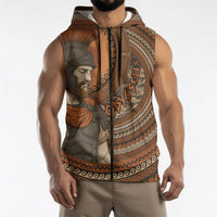 Ancient Greek Mythology Sleeveless Zip Hoodie Odysseus King Of Ithaca