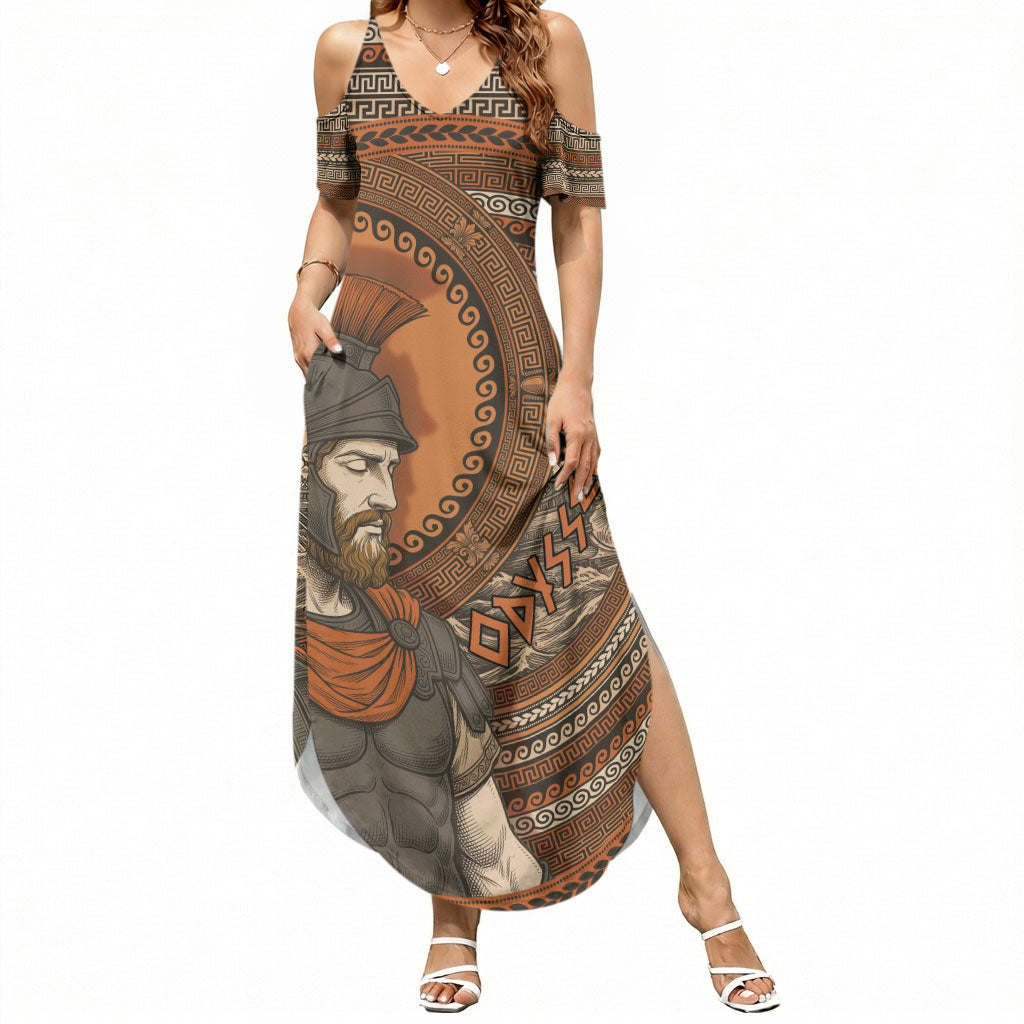 Ancient Greek Mythology Summer Maxi Dress Odysseus King Of Ithaca