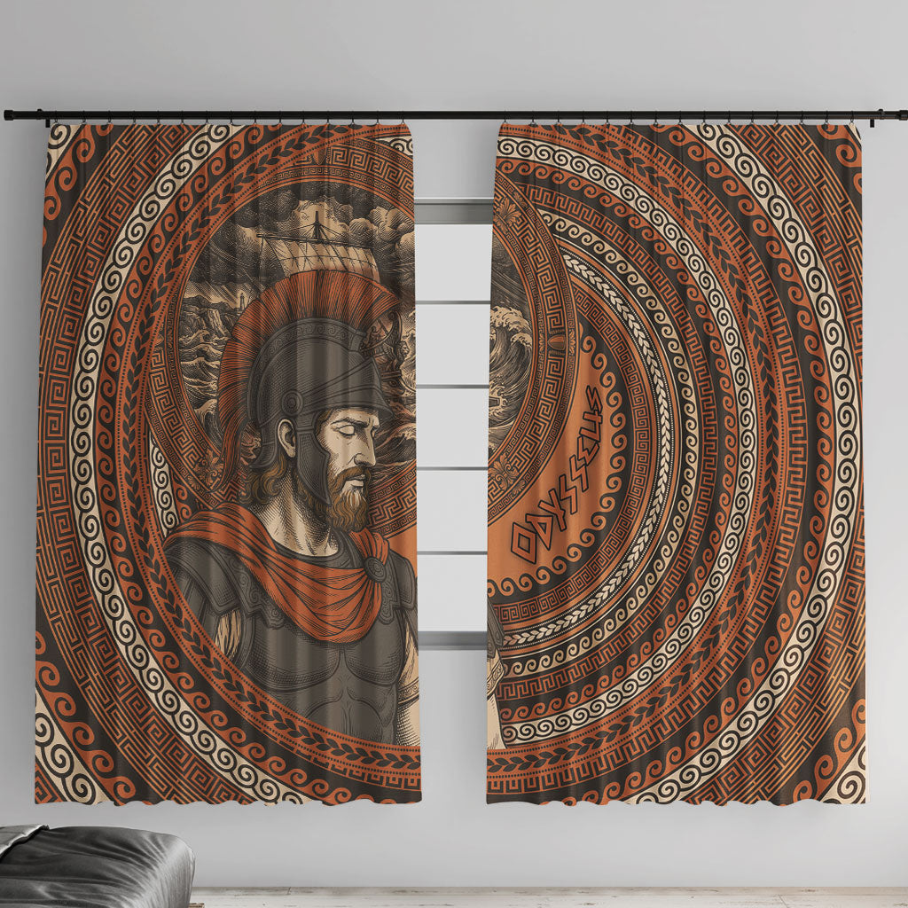 Ancient Greek Mythology Window Curtain Odysseus King Of Ithaca
