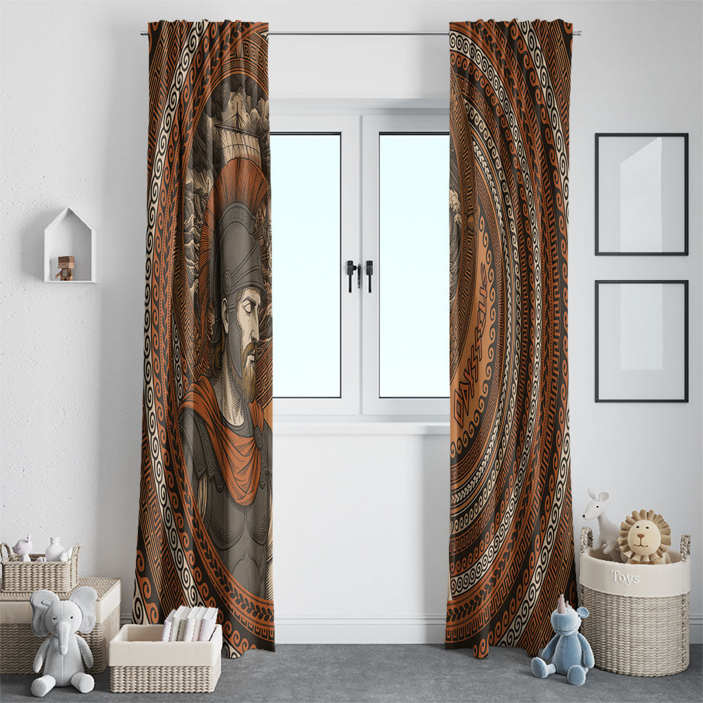 Ancient Greek Mythology Window Curtain Odysseus King Of Ithaca