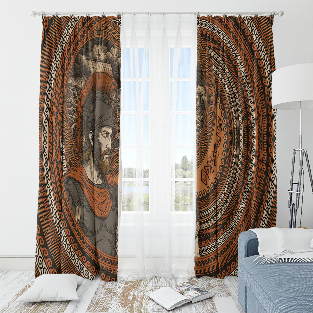 Ancient Greek Mythology Window Curtain Odysseus King Of Ithaca