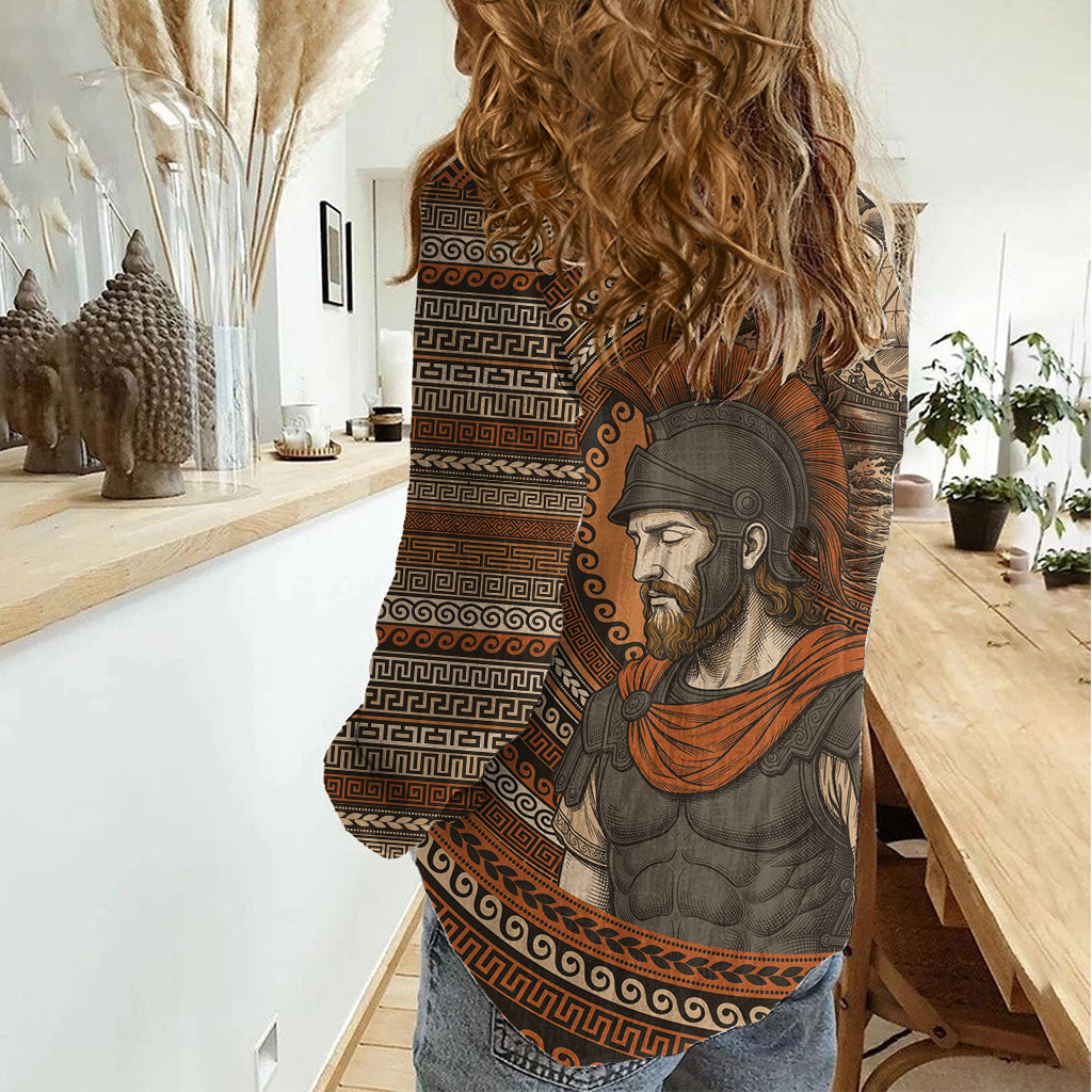 Ancient Greek Mythology Women Casual Shirt Odysseus King Of Ithaca