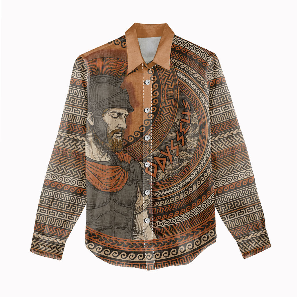 Ancient Greek Mythology Women Casual Shirt Odysseus King Of Ithaca