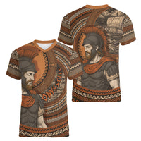 Ancient Greek Mythology Women V-Neck T-Shirt Odysseus King Of Ithaca