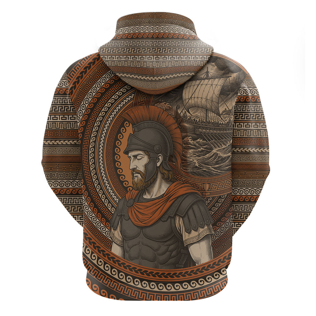 Ancient Greek Mythology Zip Hoodie Odysseus King Of Ithaca
