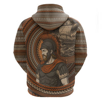 Ancient Greek Mythology Zip Hoodie Odysseus King Of Ithaca