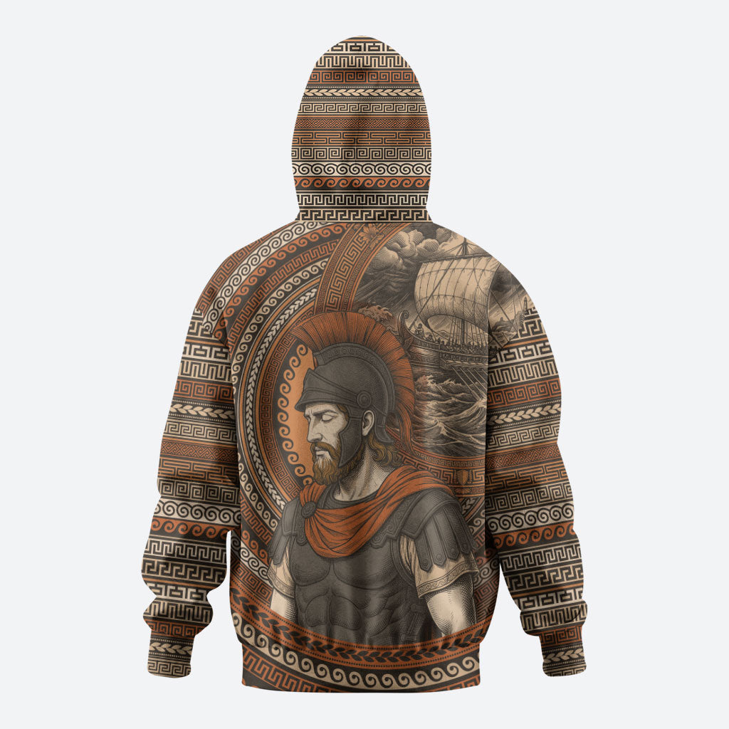 Ancient Greek Mythology Zip Hoodie Odysseus King Of Ithaca