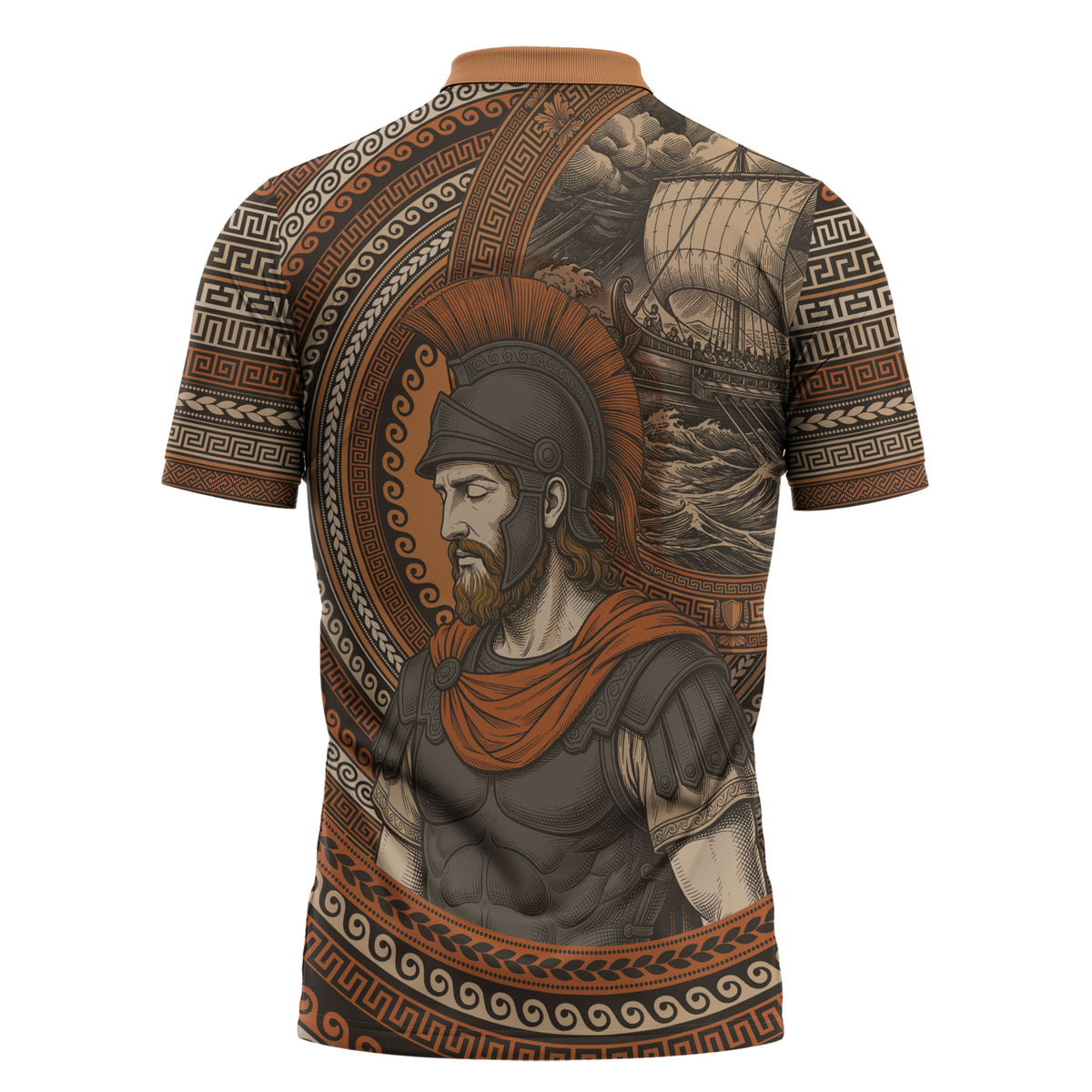 Ancient Greek Mythology Zipper Polo Shirt Odysseus King Of Ithaca