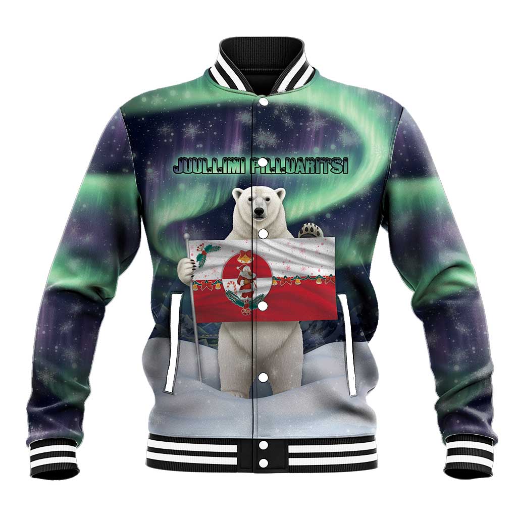 Greenland Christmas Baseball Jacket Juullimi Pilluaritsi - Wonder Print Shop