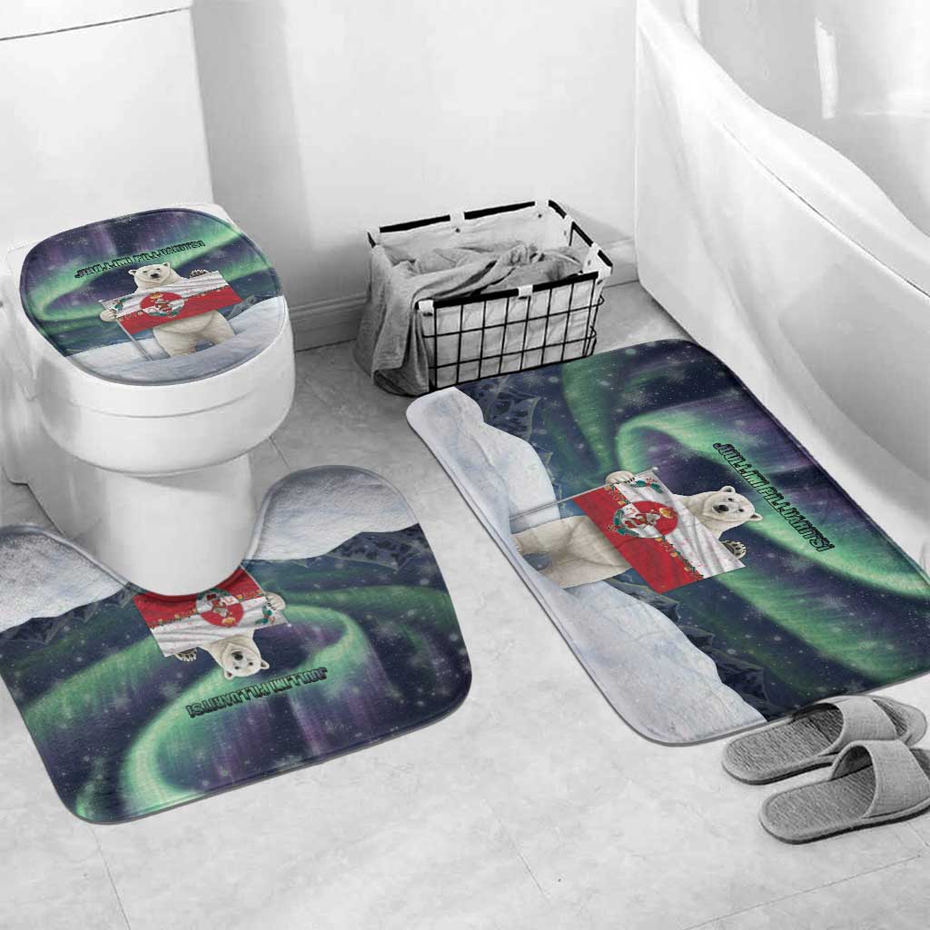 Greenland Christmas Bathroom Set Juullimi Pilluaritsi - Wonder Print Shop