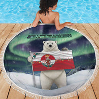 Greenland Christmas Beach Blanket Juullimi Pilluaritsi - Wonder Print Shop