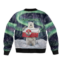 Greenland Christmas Bomber Jacket Juullimi Pilluaritsi - Wonder Print Shop