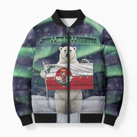 Greenland Christmas Bomber Puffer Jacket Juullimi Pilluaritsi - Wonder Print Shop