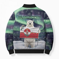 Greenland Christmas Bomber Puffer Jacket Juullimi Pilluaritsi - Wonder Print Shop