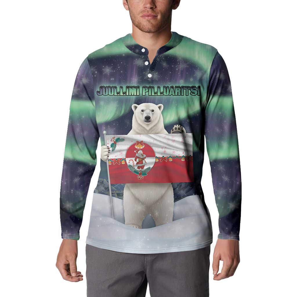 Greenland Christmas Button Sweatshirt Juullimi Pilluaritsi - Wonder Print Shop