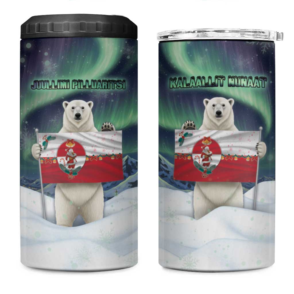 Greenland Christmas 4 in 1 Can Cooler Tumbler Juullimi Pilluaritsi - Wonder Print Shop