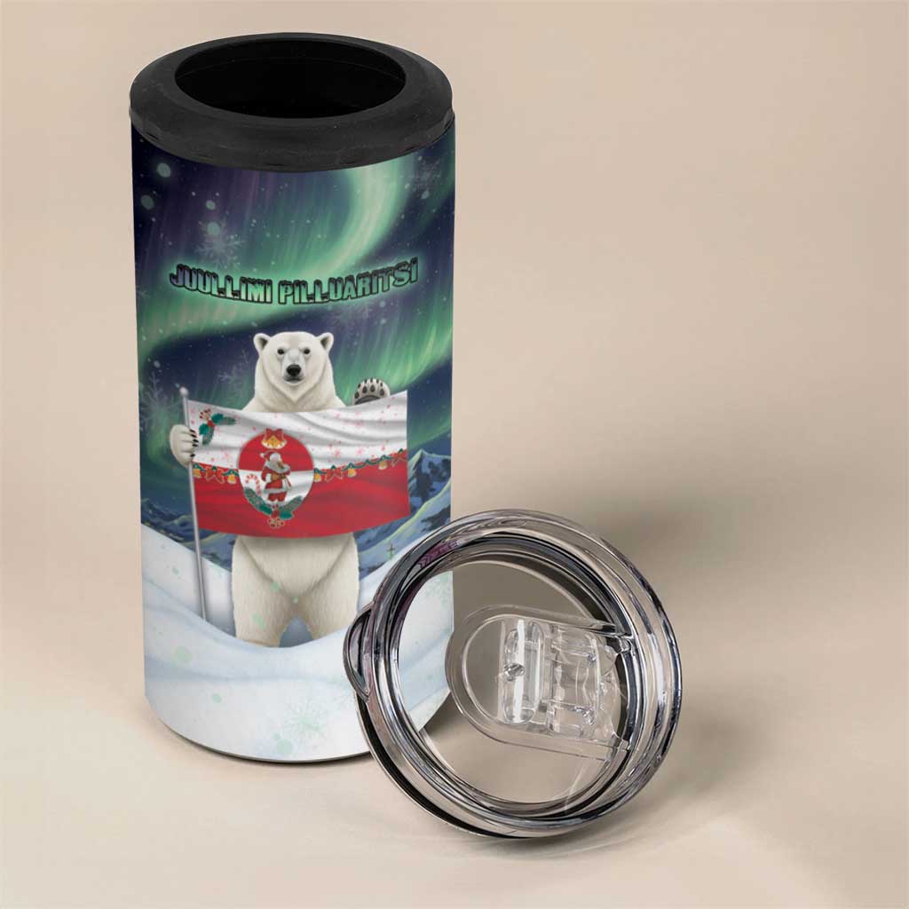 Greenland Christmas 4 in 1 Can Cooler Tumbler Juullimi Pilluaritsi - Wonder Print Shop