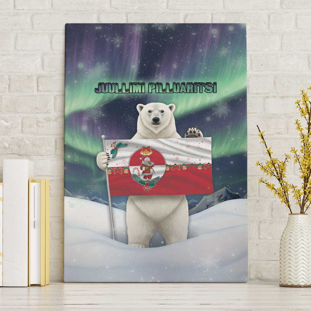 Greenland Christmas Canvas Wall Art Juullimi Pilluaritsi - Wonder Print Shop