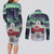 Greenland Christmas Couples Matching Long Sleeve Bodycon Dress and Long Sleeve Button Shirt Juullimi Pilluaritsi - Wonder Print Shop