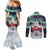 Greenland Christmas Couples Matching Mermaid Dress and Long Sleeve Button Shirt Juullimi Pilluaritsi - Wonder Print Shop
