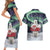 Greenland Christmas Couples Matching Short Sleeve Bodycon Dress and Hawaiian Shirt Juullimi Pilluaritsi - Wonder Print Shop