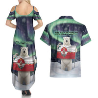 Greenland Christmas Couples Matching Summer Maxi Dress and Hawaiian Shirt Juullimi Pilluaritsi - Wonder Print Shop