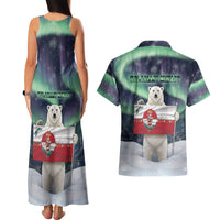 Greenland Christmas Couples Matching Tank Maxi Dress and Hawaiian Shirt Juullimi Pilluaritsi - Wonder Print Shop