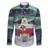 Greenland Christmas Family Matching Long Sleeve Bodycon Dress and Hawaiian Shirt Juullimi Pilluaritsi - Wonder Print Shop