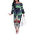 Greenland Christmas Family Matching Off The Shoulder Long Sleeve Dress and Hawaiian Shirt Juullimi Pilluaritsi - Wonder Print Shop