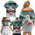 Greenland Christmas Family Matching Off Shoulder Short Dress and Hawaiian Shirt Juullimi Pilluaritsi - Wonder Print Shop