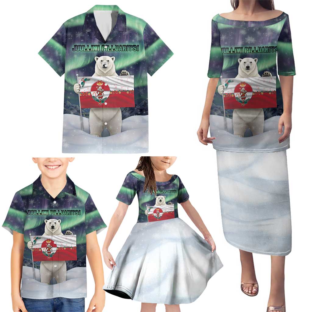 Greenland Christmas Family Matching Puletasi and Hawaiian Shirt Juullimi Pilluaritsi - Wonder Print Shop