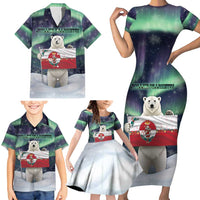 Greenland Christmas Family Matching Short Sleeve Bodycon Dress and Hawaiian Shirt Juullimi Pilluaritsi - Wonder Print Shop