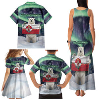 Greenland Christmas Family Matching Tank Maxi Dress and Hawaiian Shirt Juullimi Pilluaritsi - Wonder Print Shop