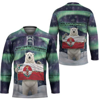 Greenland Christmas Hockey Jersey Juullimi Pilluaritsi - Wonder Print Shop