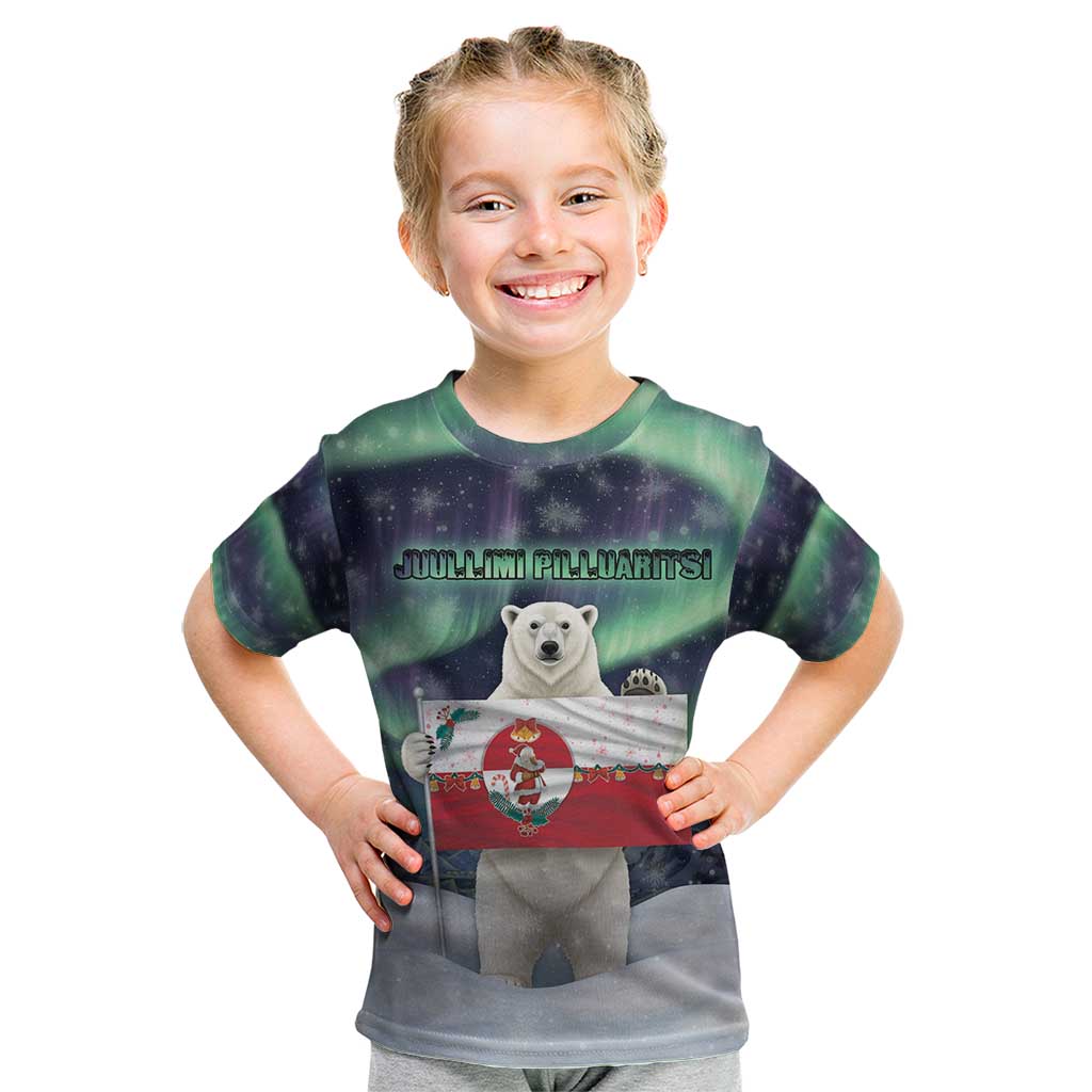 Greenland Christmas Kid T Shirt Juullimi Pilluaritsi - Wonder Print Shop