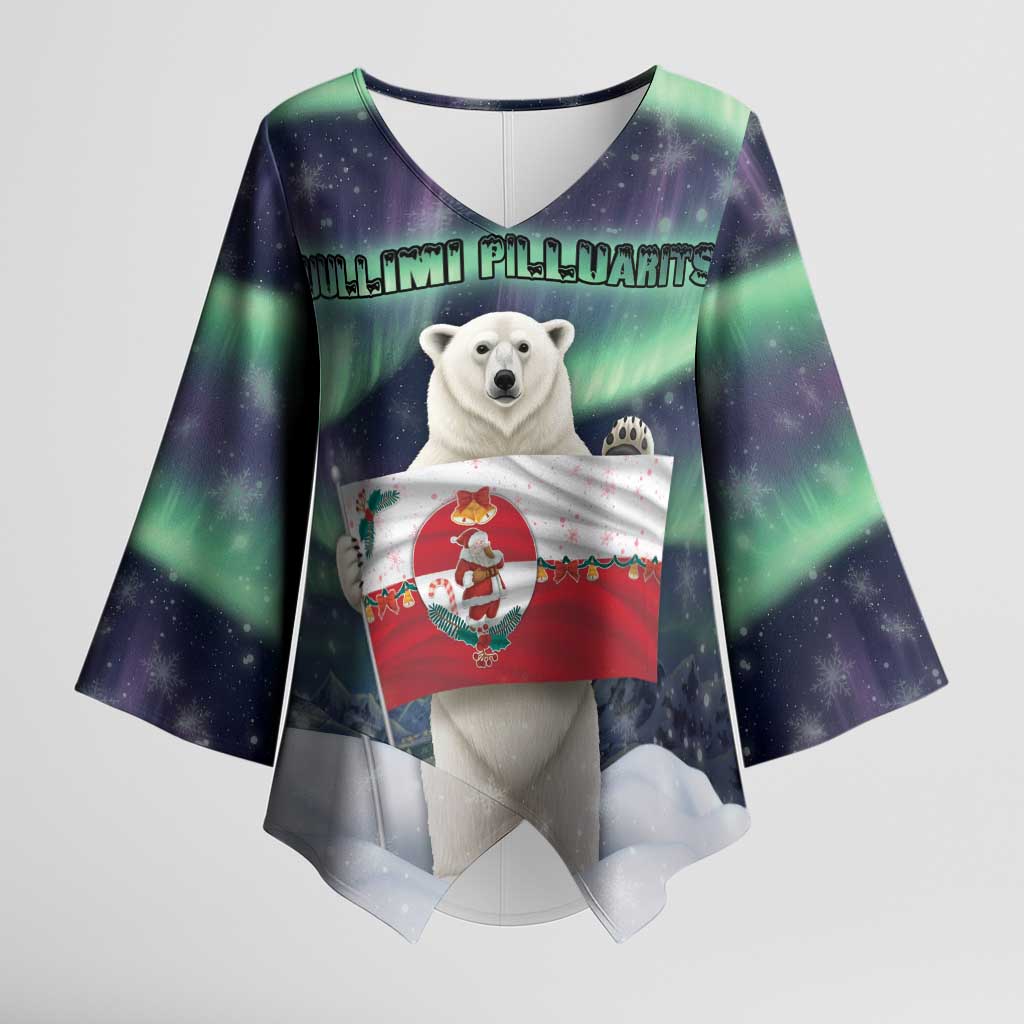 Greenland Christmas Kimono Sleeve Blouse Juullimi Pilluaritsi - Wonder Print Shop