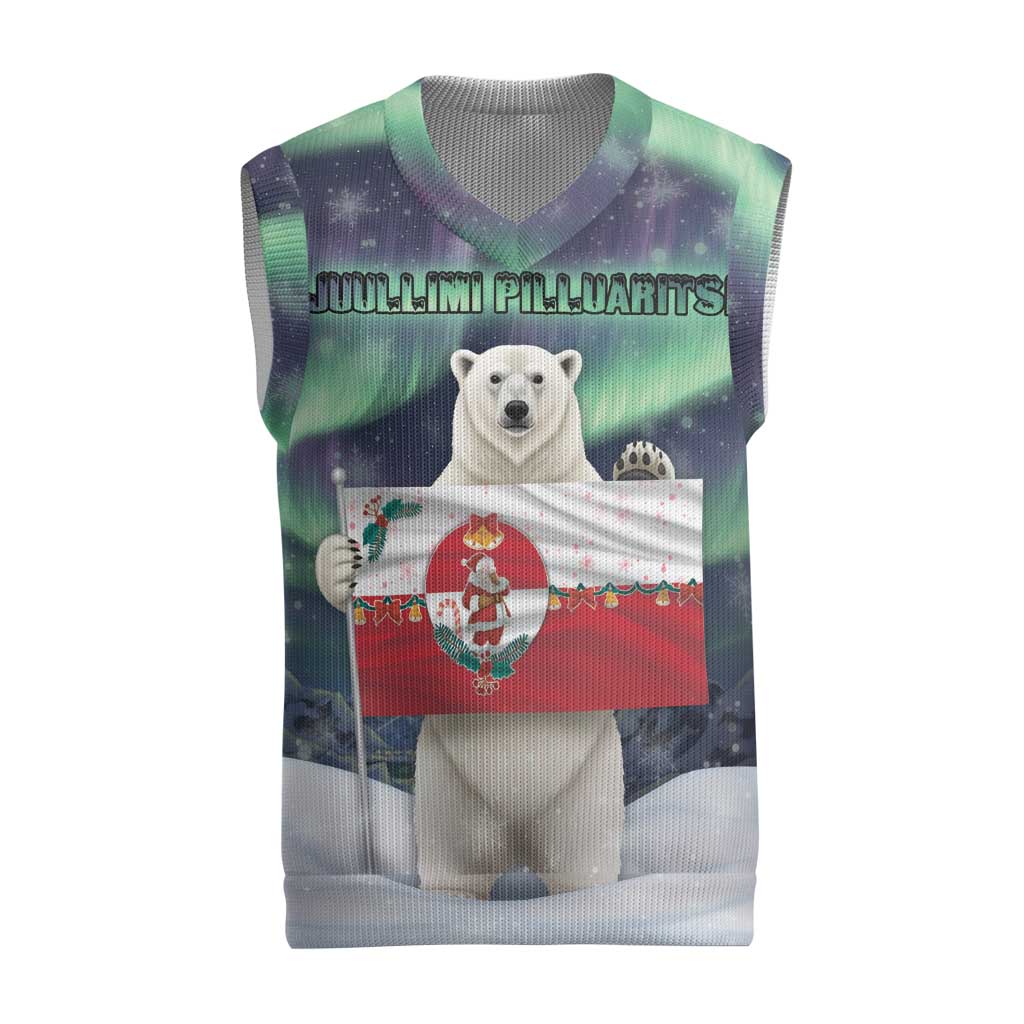 Greenland Christmas Knitted V-Neck Vest Juullimi Pilluaritsi - Wonder Print Shop