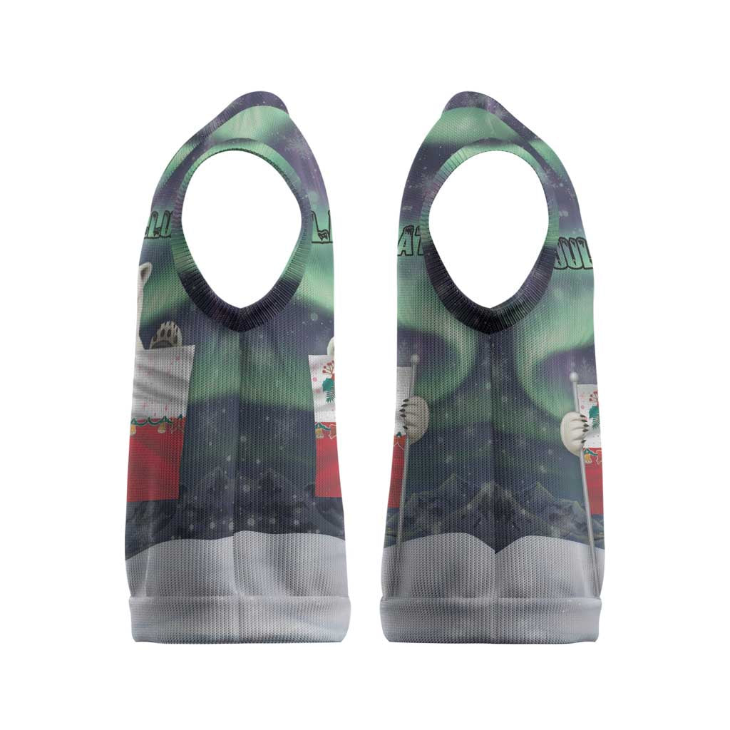 Greenland Christmas Knitted V-Neck Vest Juullimi Pilluaritsi - Wonder Print Shop