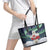 Greenland Christmas Leather Tote Bag Juullimi Pilluaritsi - Wonder Print Shop