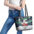 Greenland Christmas Leather Tote Bag Juullimi Pilluaritsi - Wonder Print Shop