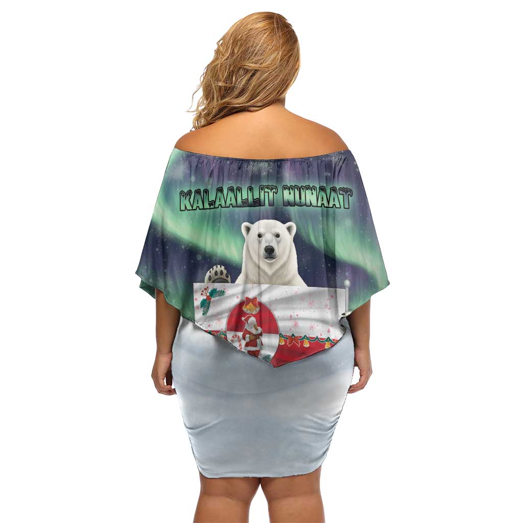 Greenland Christmas Off Shoulder Short Dress Juullimi Pilluaritsi - Wonder Print Shop