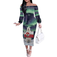 Greenland Christmas Off The Shoulder Long Sleeve Dress Juullimi Pilluaritsi - Wonder Print Shop