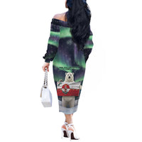 Greenland Christmas Off The Shoulder Long Sleeve Dress Juullimi Pilluaritsi - Wonder Print Shop