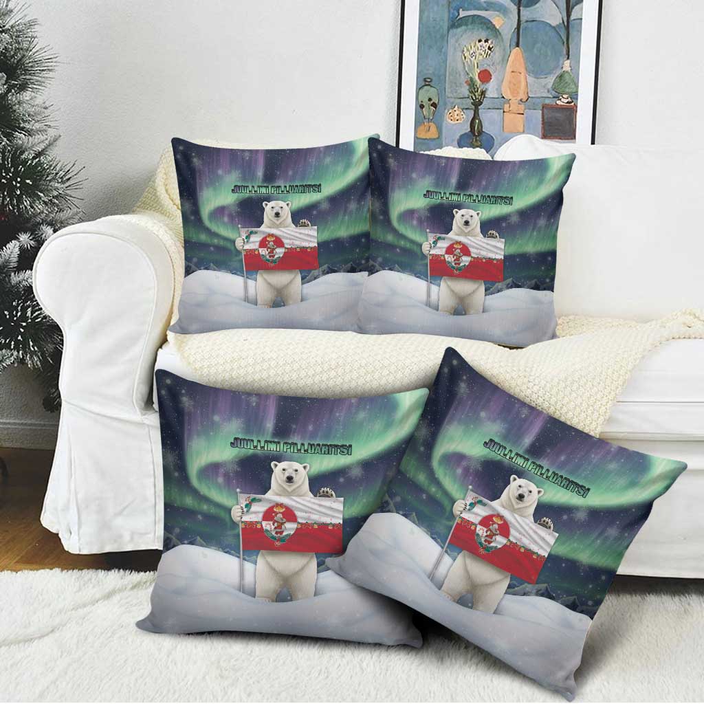 Greenland Christmas Pillow Cover Juullimi Pilluaritsi - Wonder Print Shop
