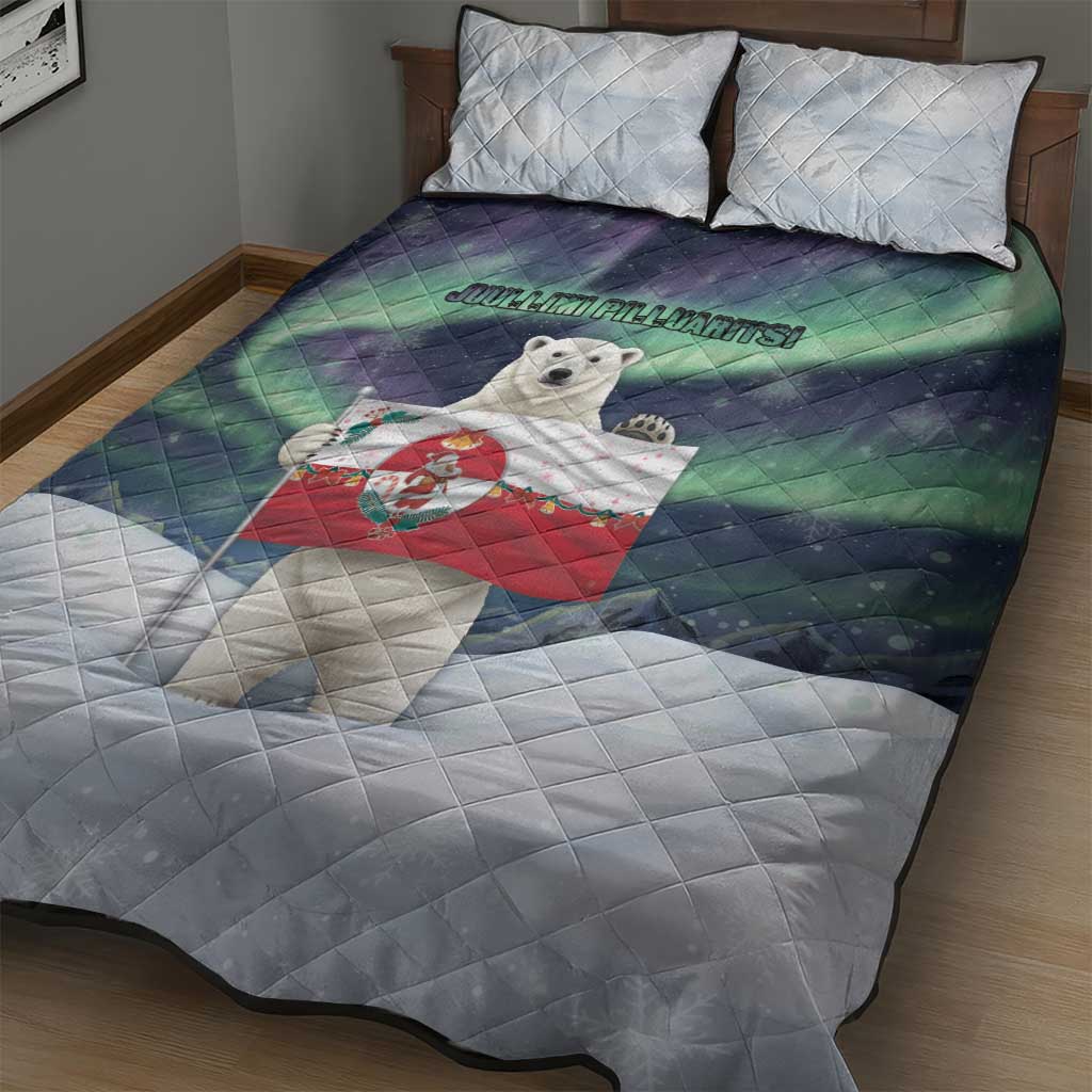 Greenland Christmas Quilt Bed Set Juullimi Pilluaritsi - Wonder Print Shop